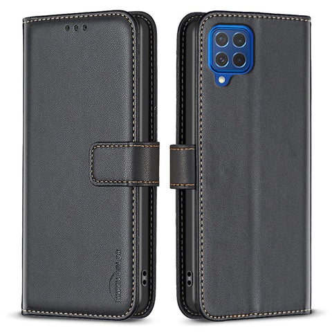 BINFEN COLOR BF17 For Samsung Galaxy M62 / F62 Case Flip Design PU Leather Full Protection Phone Cover