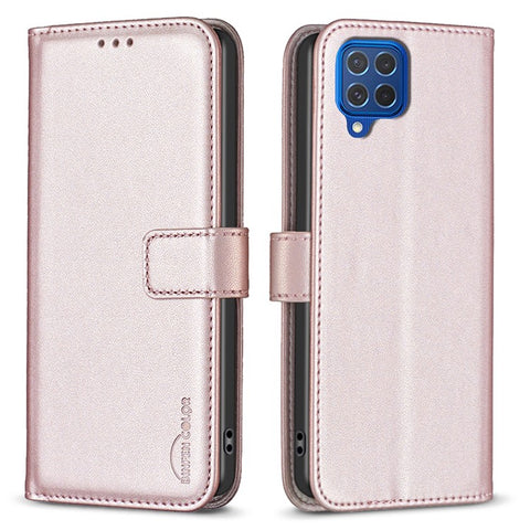 BINFEN COLOR BF17 For Samsung Galaxy M62 / F62 Case Flip Design PU Leather Full Protection Phone Cover