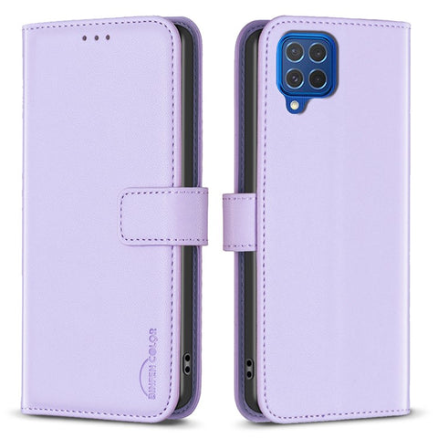 BINFEN COLOR BF17 For Samsung Galaxy M62 / F62 Case Flip Design PU Leather Full Protection Phone Cover