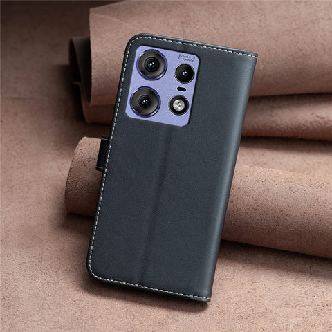 BINFEN COLOR BF17 For Motorola Edge 50 Pro 5G Wallet Case Leather Drop-resistant Phone Cover