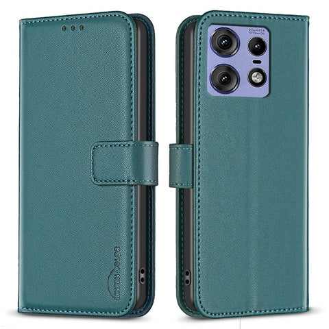 BINFEN COLOR BF17 For Motorola Edge 50 Pro 5G Wallet Case Leather Drop-resistant Phone Cover