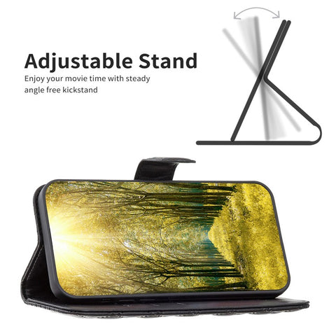 BINFEN COLOR BF Style-14 For Motorola Edge 50 Pro 5G Case Wallet Rhombus Phone Leather Cover