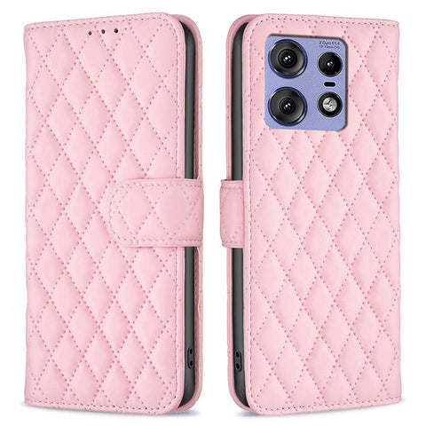 BINFEN COLOR BF Style-14 For Motorola Edge 50 Pro 5G Case Wallet Rhombus Phone Leather Cover