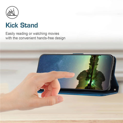 For OnePlus Nord N30 SE 5G / Oppo A79 5G / A2 5G Wallet Phone Stand Cover Anti-Scratch Phone Shell Case