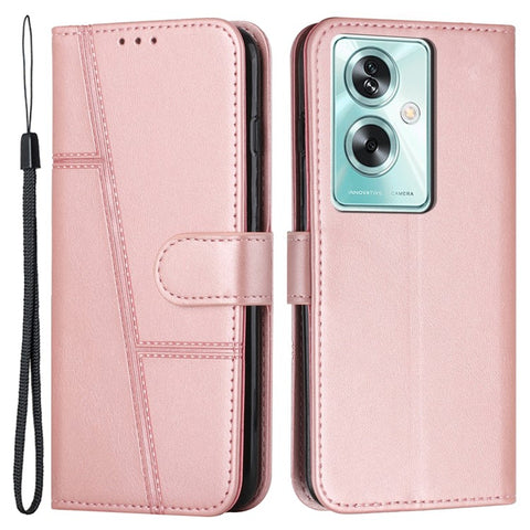 For Oppo A79 5G / A2 5G / OnePlus Nord N30 SE 5G Cover PU Leather Full Wrapped Phone Shell Stand Design