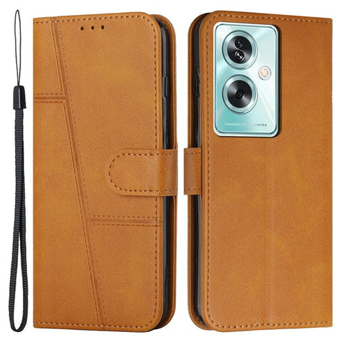 For Oppo A79 5G / A2 5G / OnePlus Nord N30 SE 5G Cover PU Leather Full Wrapped Phone Shell Stand Design