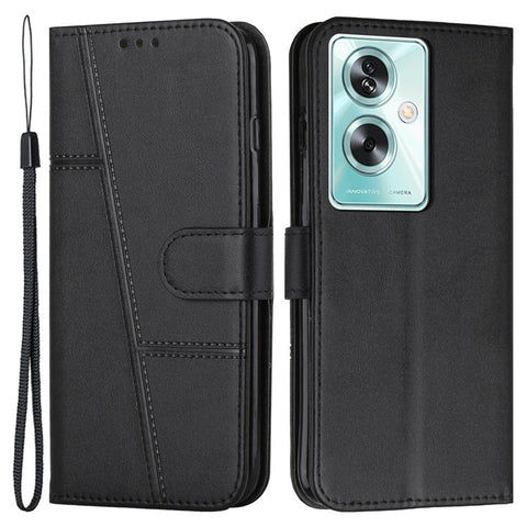 For Oppo A79 5G / A2 5G / OnePlus Nord N30 SE 5G Cover PU Leather Full Wrapped Phone Shell Stand Design