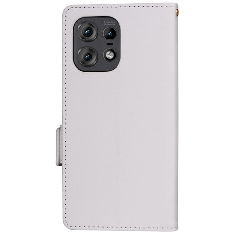 For Motorola Edge 50s Pro 5G / Edge 50 Pro 5G / Edge 50 5G Case with Wrist Strap Litchi Texture PU Leather Wallet Phone Cover