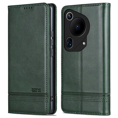 AZNS For Huawei Pura 70 Ultra Case PU Leather Magnetic Closure Shockproof Flip Phone Cover