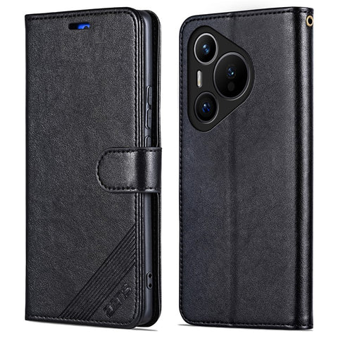 AZNS For Huawei Pura 70 Case Wallet Leather Scratch-proof Phone Cover with Magnetic Clasp