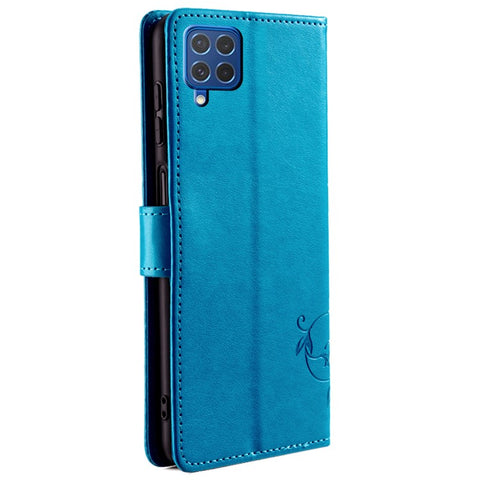 For Samsung Galaxy F62 / M62 Case Stylish Imprinted PU Leather Phone Cover with Wallet Stand
