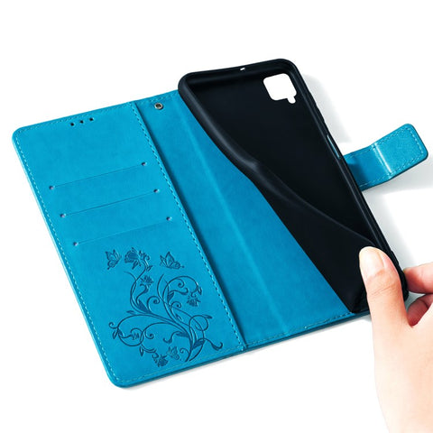 For Samsung Galaxy F62 / M62 Case Stylish Imprinted PU Leather Phone Cover with Wallet Stand
