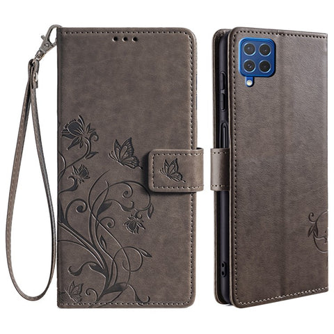 For Samsung Galaxy F62 / M62 Case Stylish Imprinted PU Leather Phone Cover with Wallet Stand