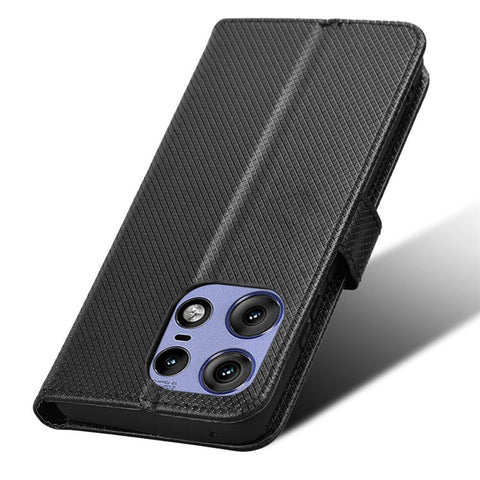 For Motorola Edge 50s Pro 5G / Edge 50 Pro 5G / Edge 50 5G   Phone Cases Diamond Texture PU Leather Phone Stand Cover Wallet