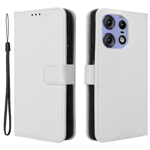 For Motorola Edge 50s Pro 5G / Edge 50 Pro 5G / Edge 50 5G   Phone Cases Diamond Texture PU Leather Phone Stand Cover Wallet