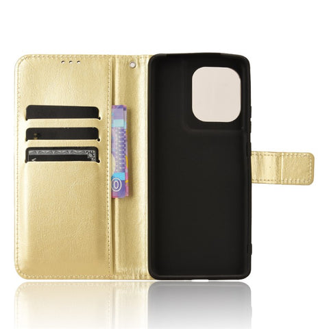 For Motorola Edge 50s Pro 5G / Edge 50 Pro 5G / Edge 50 5G Leather Folding Stand Wallet Phone Cover Crazy Horse Texture
