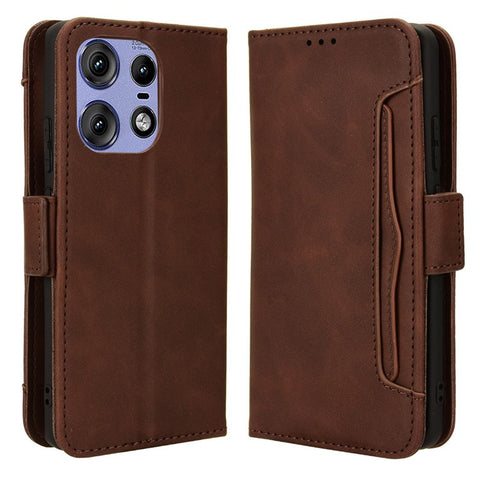 For Motorola Edge 50s Pro 5G / Edge 50 Pro 5G / Edge 50 5G Case Leather Drop-Proof Wallet Phone Cover with Multiple Card Slots