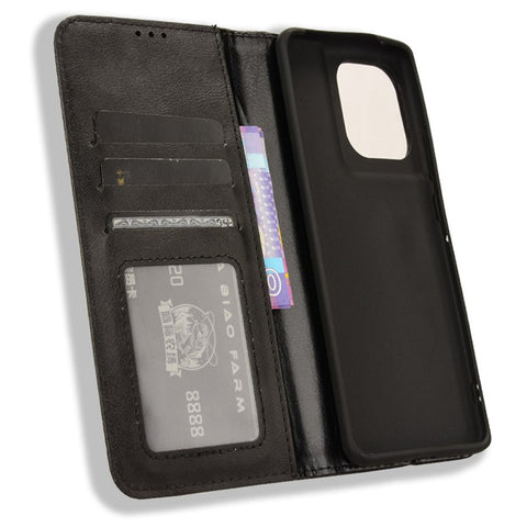 For Motorola Edge 50s Pro 5G / Edge 50 Pro 5G / Edge 50 5G Wallet Case Magnetic Closing Retro PU Leather+TPU Phone Cover