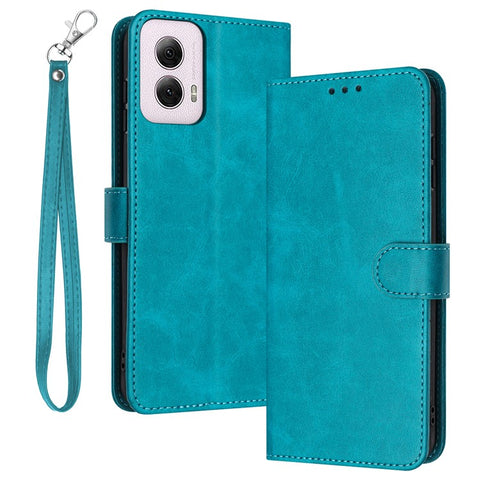 For Motorola Moto G Play 5G (2024) / Motorola Moto G 5G (2024)   Case Flip Stand Leather Phone Cover Solid Color Design