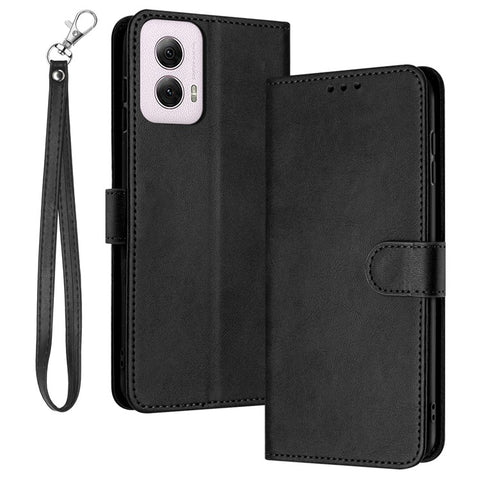 For Motorola Moto G Play 5G (2024) / Motorola Moto G 5G (2024)   Case Flip Stand Leather Phone Cover Solid Color Design