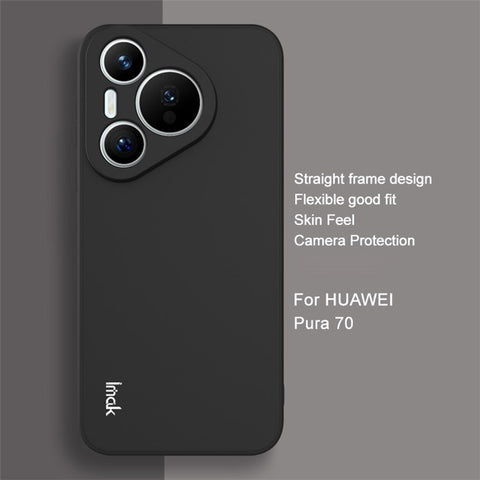 IMAK UC-4 Series For Huawei Pura 70 Flexible TPU Case Straight Edge Protective Phone Cover