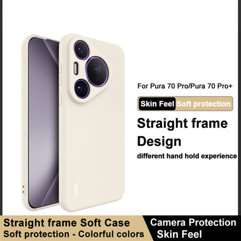 IMAK UC-4 Series For Huawei Pura 70 Pro / Pura 70 Pro+ TPU Case Straight Edge Phone Protector Cover