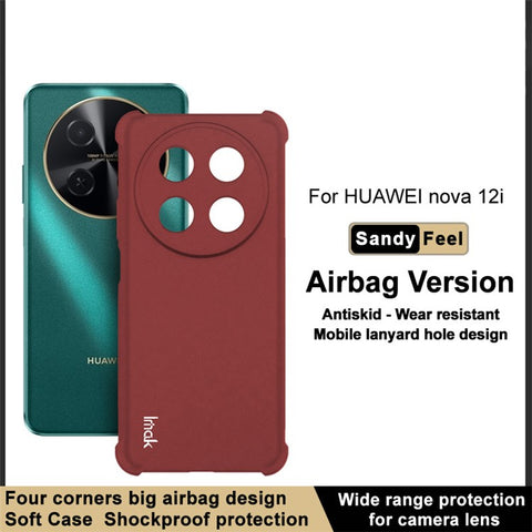 IMAK For Huawei nova 12i 4G / Enjoy 70 Pro Cases Matte TPU Shockproof Airbag Cell Phone Cover