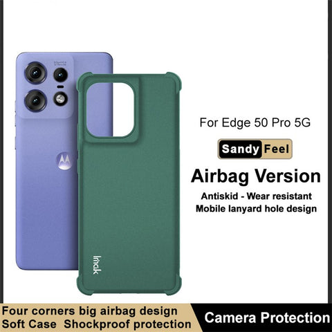 IMAK For Motorola Edge 50 Pro 5G / Edge 50 5G Case Matte TPU Drop Resistant Airbag Phone Cover