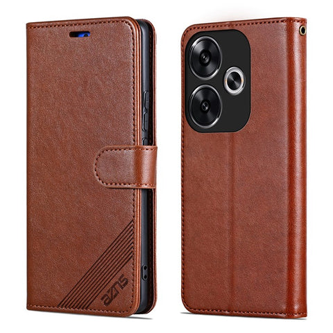 AZNS For Xiaomi Redmi Turbo 3 5G / Poco F6 5G   Phone Case Wallet Leather Flip Phone Cover
