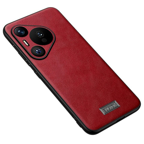 SULADA For Huawei Pura 70 Case PU Leather Coated TPU+PC Anti-scratch Phone Cover