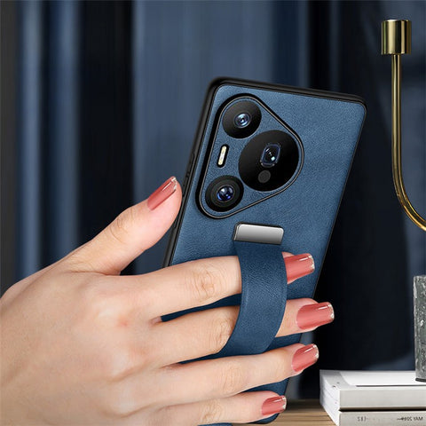 SULADA Fashion Series for Huawei Pura 70 Pro / Pura 70 Pro+ Case Wristband Kickstand Leather Back Phone Cover
