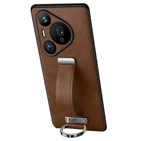 SULADA Fashion Series for Huawei Pura 70 Pro / Pura 70 Pro+ Case Wristband Kickstand Leather Back Phone Cover