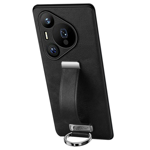 SULADA Fashion Series for Huawei Pura 70 Pro / Pura 70 Pro+ Case Wristband Kickstand Leather Back Phone Cover