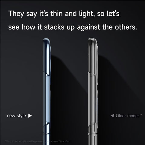 SULADA For Huawei P50 Pocket Phone Case Clear PC Laser Carving Shockproof Phone Cover