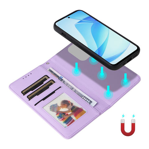 For Xiaomi Redmi 12 4G / 12 5G (Global) / 12R 4G / Poco M6 Pro 5G Magnetic Case BETOPNICE Detachable PU Leather Phone Cover with Strap