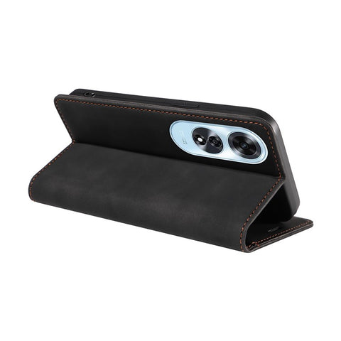 BETOPNICE 003 For Oppo A60 4G Case PU Leather Magnetic Auto-absorbed Phone Cover RFID Blocking Protection