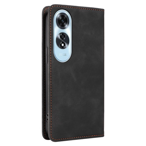 BETOPNICE 003 For Oppo A60 4G Case PU Leather Magnetic Auto-absorbed Phone Cover RFID Blocking Protection