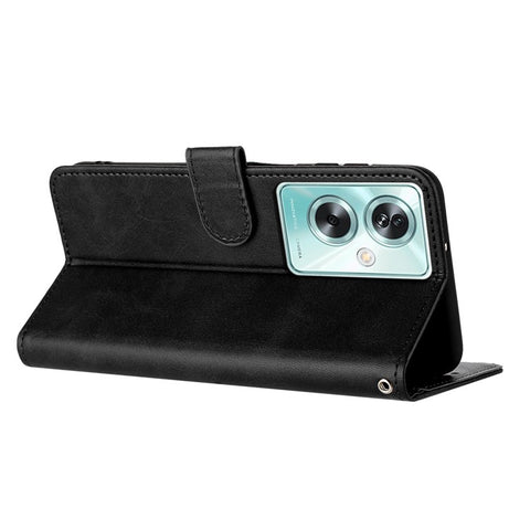 For OnePlus Nord N30 SE 5G / Oppo A79 5G / A2 5G PU Leather Case Folding Stand Wallet Anti-Fall Phone Cover