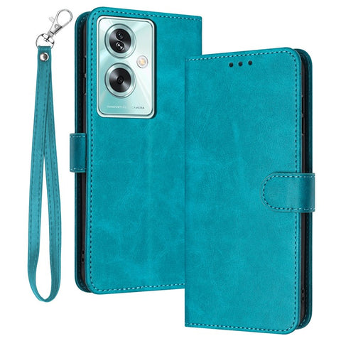For OnePlus Nord N30 SE 5G / Oppo A79 5G / A2 5G PU Leather Case Folding Stand Wallet Anti-Fall Phone Cover
