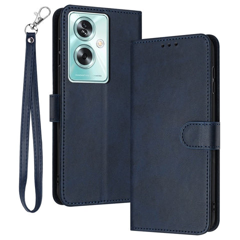 For OnePlus Nord N30 SE 5G / Oppo A79 5G / A2 5G PU Leather Case Folding Stand Wallet Anti-Fall Phone Cover