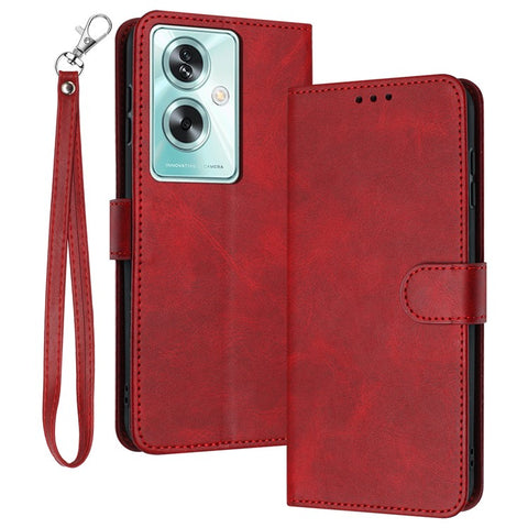 For OnePlus Nord N30 SE 5G / Oppo A79 5G / A2 5G PU Leather Case Folding Stand Wallet Anti-Fall Phone Cover