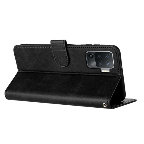For Oppo F19 Pro / F19 Pro+ 5G / A94 5G / A94 / Reno5 Lite / A95 5G / Reno6 Z / Reno5 Z / Reno5 F Case Leather Phone Wallet Cover