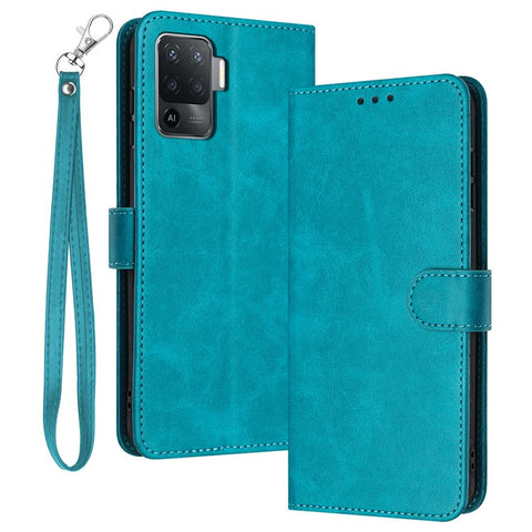 For Oppo F19 Pro / F19 Pro+ 5G / A94 5G / A94 / Reno5 Lite / A95 5G / Reno6 Z / Reno5 Z / Reno5 F Case Leather Phone Wallet Cover