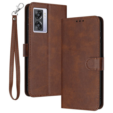 For Oppo A57 (2022) 5G / A77 5G / A57 4G / A57e 4G / A57s 4G / A77 4G / A77s 4G / OnePlus Nord N20 SE 4G Leather Phone Stand Case