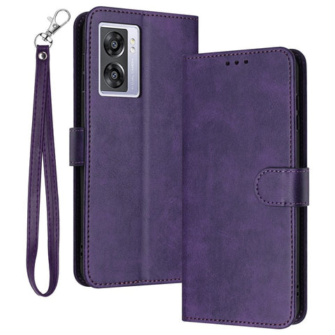 For Oppo A57 (2022) 5G / A77 5G / A57 4G / A57e 4G / A57s 4G / A77 4G / A77s 4G / OnePlus Nord N20 SE 4G Leather Phone Stand Case