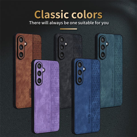 AZNS For Samsung Galaxy M55 5G / C55 5G / F55 5G Case Slim Soft TPU + PU Leather Back Cover