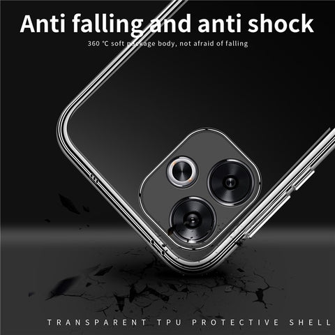 MOFI Cell Phone Case for Xiaomi Redmi Turbo 3 5G / Poco F6 5G Super Clear Cover TPU Mobile Phone Shell