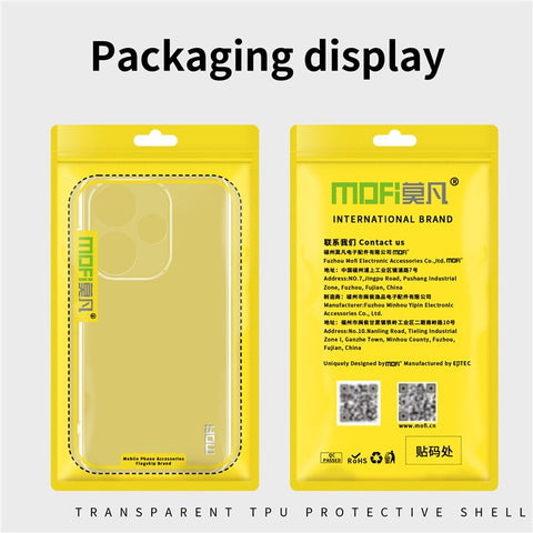 MOFI Cell Phone Case for Xiaomi Redmi Turbo 3 5G / Poco F6 5G Super Clear Cover TPU Mobile Phone Shell