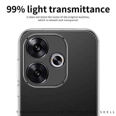 MOFI Cell Phone Case for Xiaomi Redmi Turbo 3 5G / Poco F6 5G Super Clear Cover TPU Mobile Phone Shell