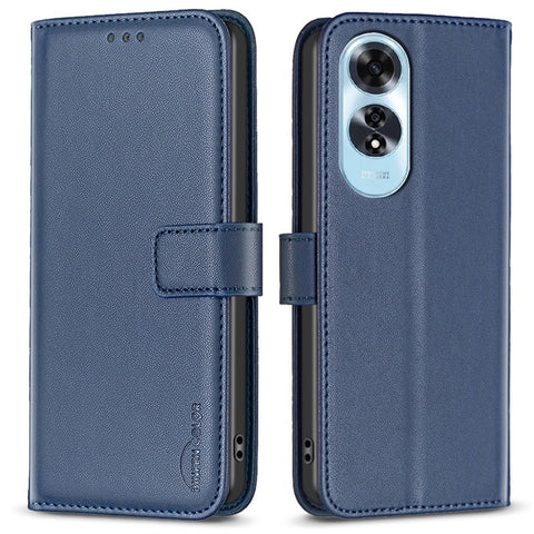 BINFEN COLOR BF17 For Oppo A60 4G Case Leather Wallet Cover Mobile Accessories